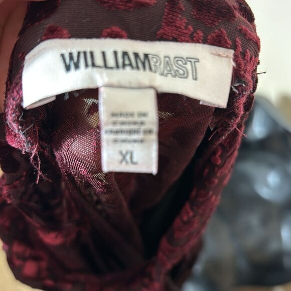 William rast velvet vamp Whimsigoth witchy flare sleeve dark fairy dress xl - Picture 5 of 6